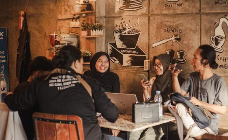 Coffee shop interior