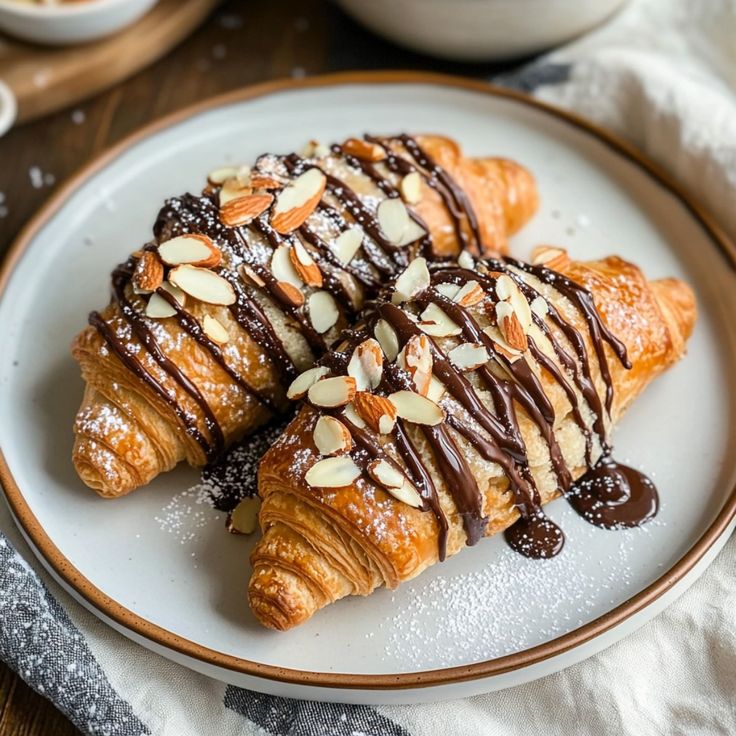 Chocolate Almond Croissants
